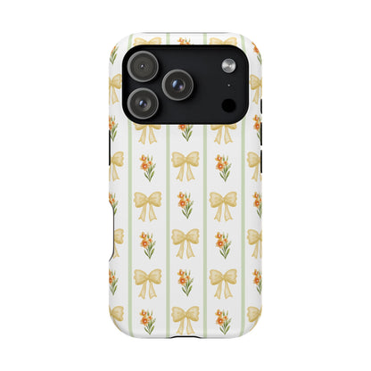 Yellow Bows iPhone Case