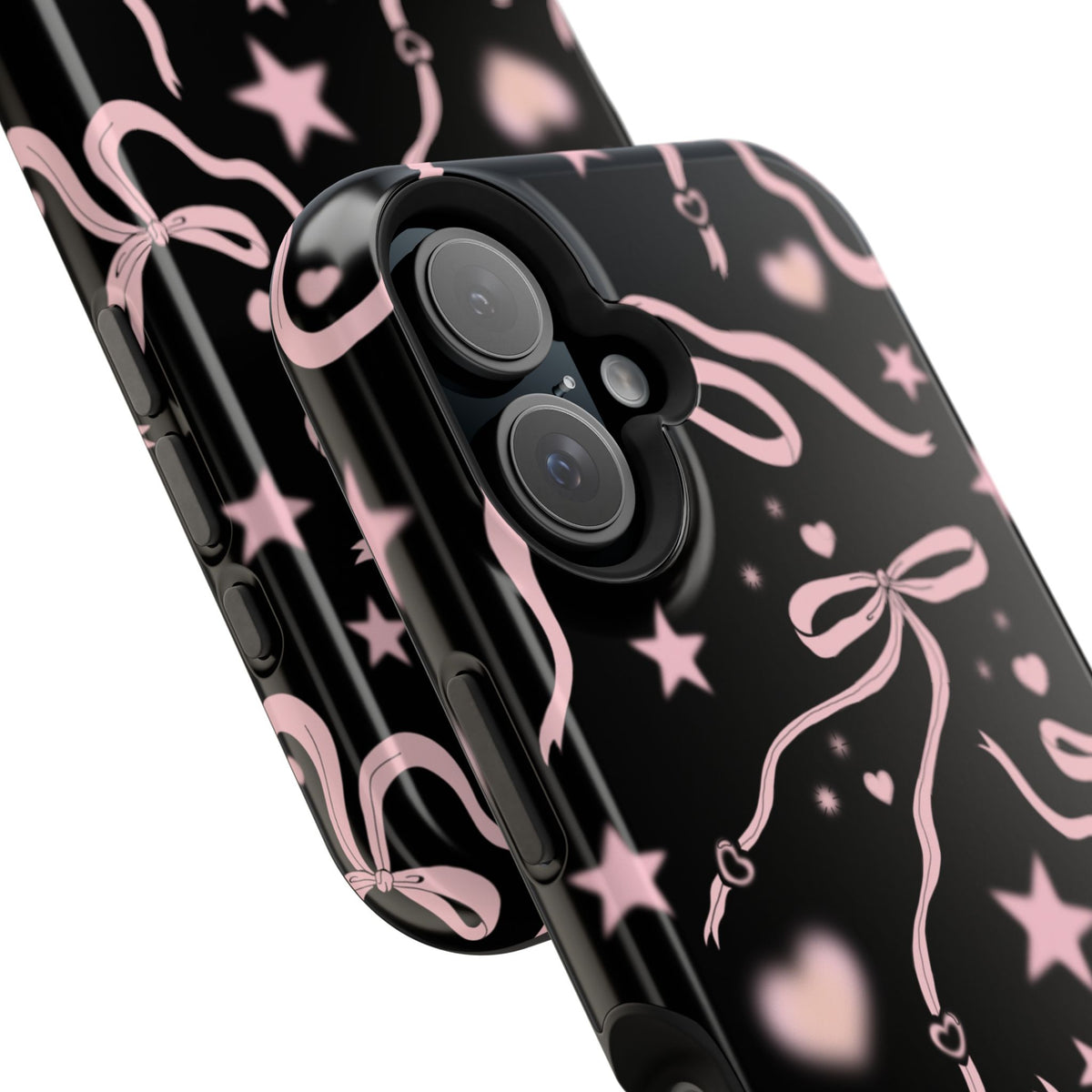 Black Cosmic Bows iPhone Case from Stella Cases