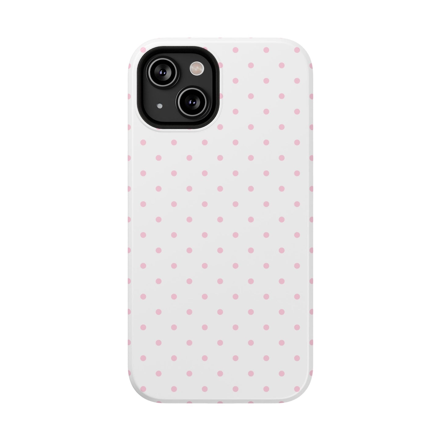 Pink Clouds Mini Dots iPhone Case