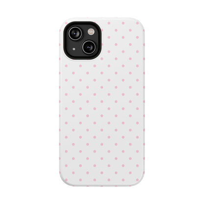 Pink Clouds Mini Dots iPhone Case
