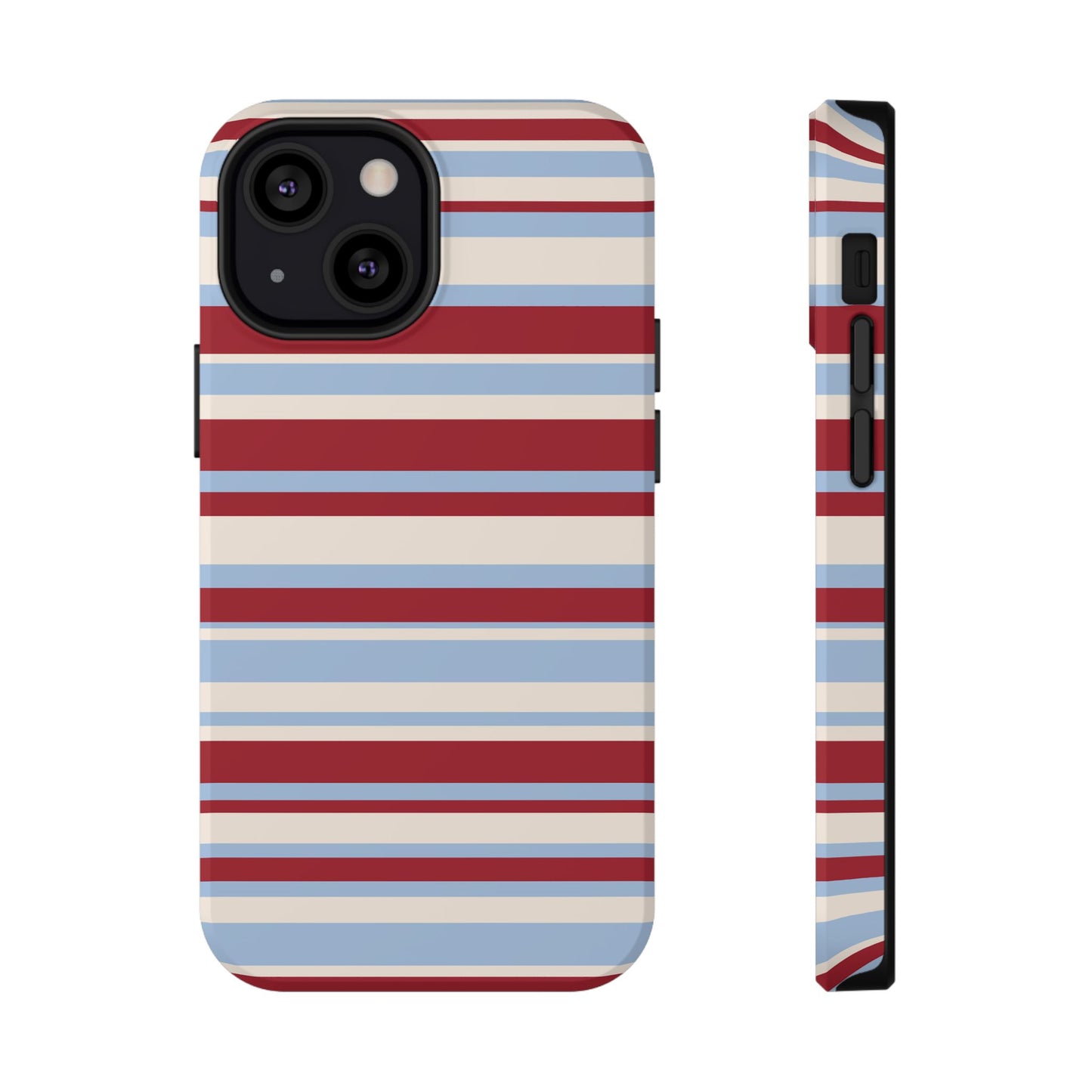 Cherry Soda Stripes iPhone Case