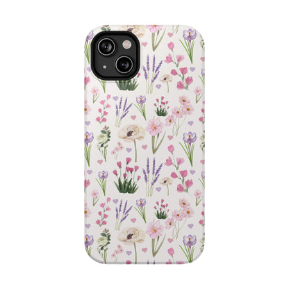 Vintage Purple Floral iPhone Case