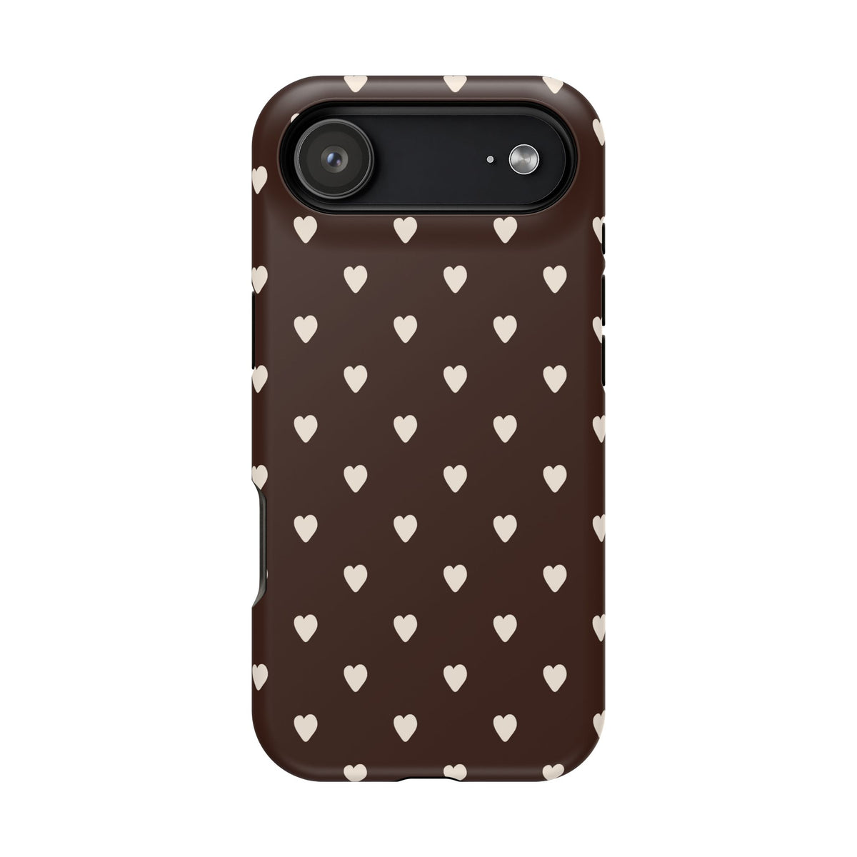 Mocha Hearts iPhone Case