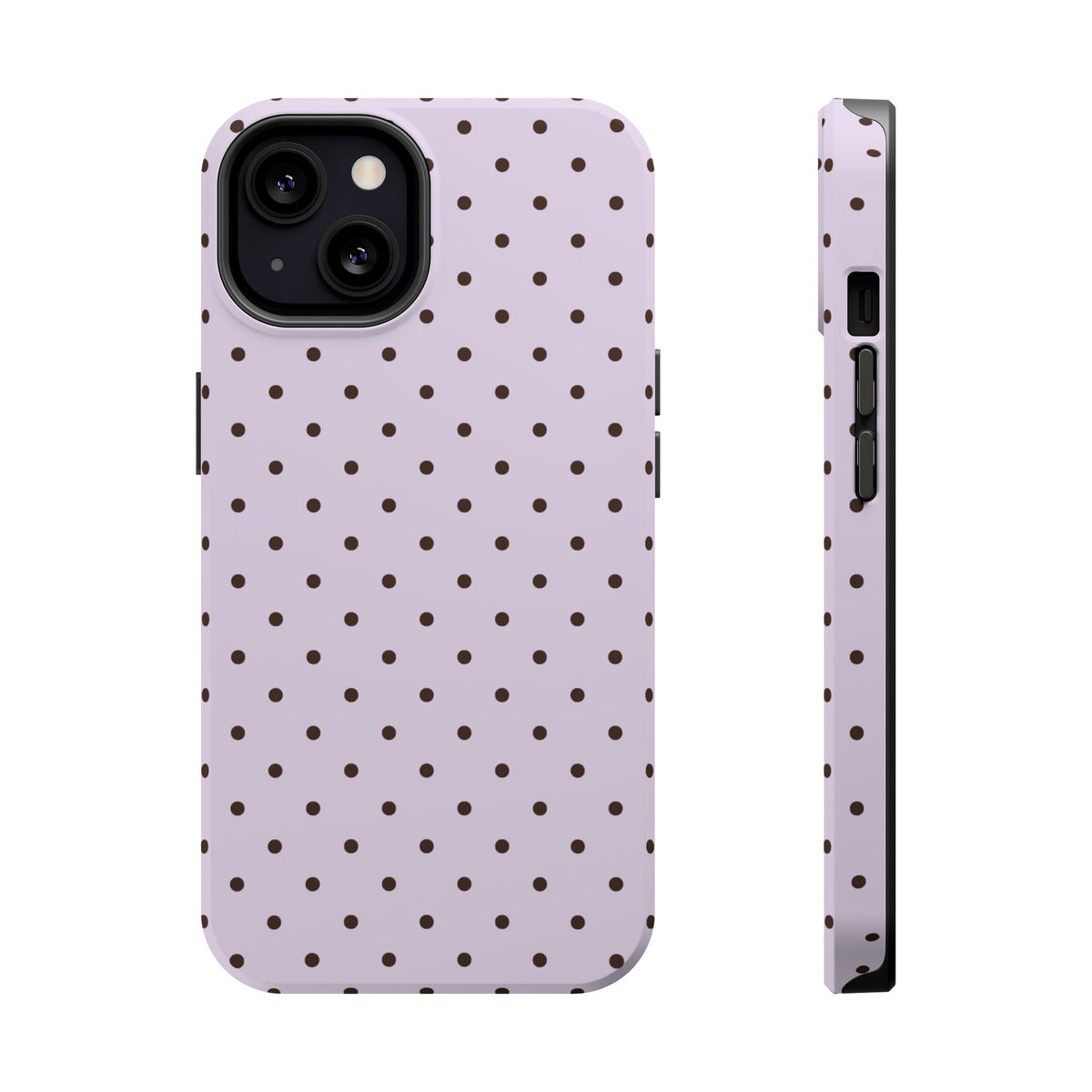 Berry Mocha Mini Dots iPhone Case