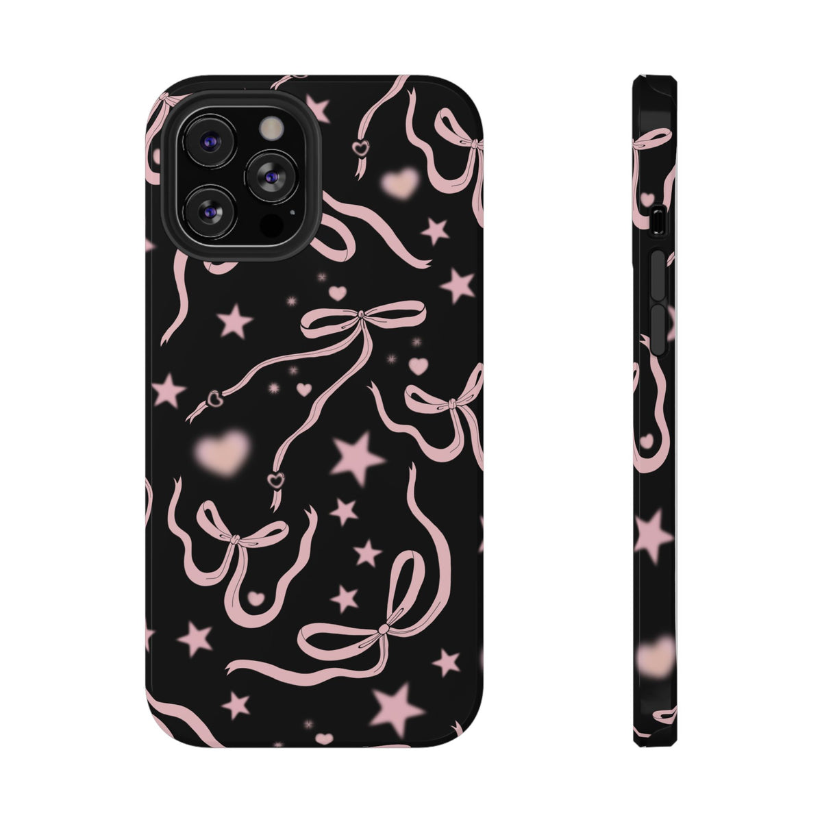 Black Cosmic Bows iPhone Case from Stella Cases