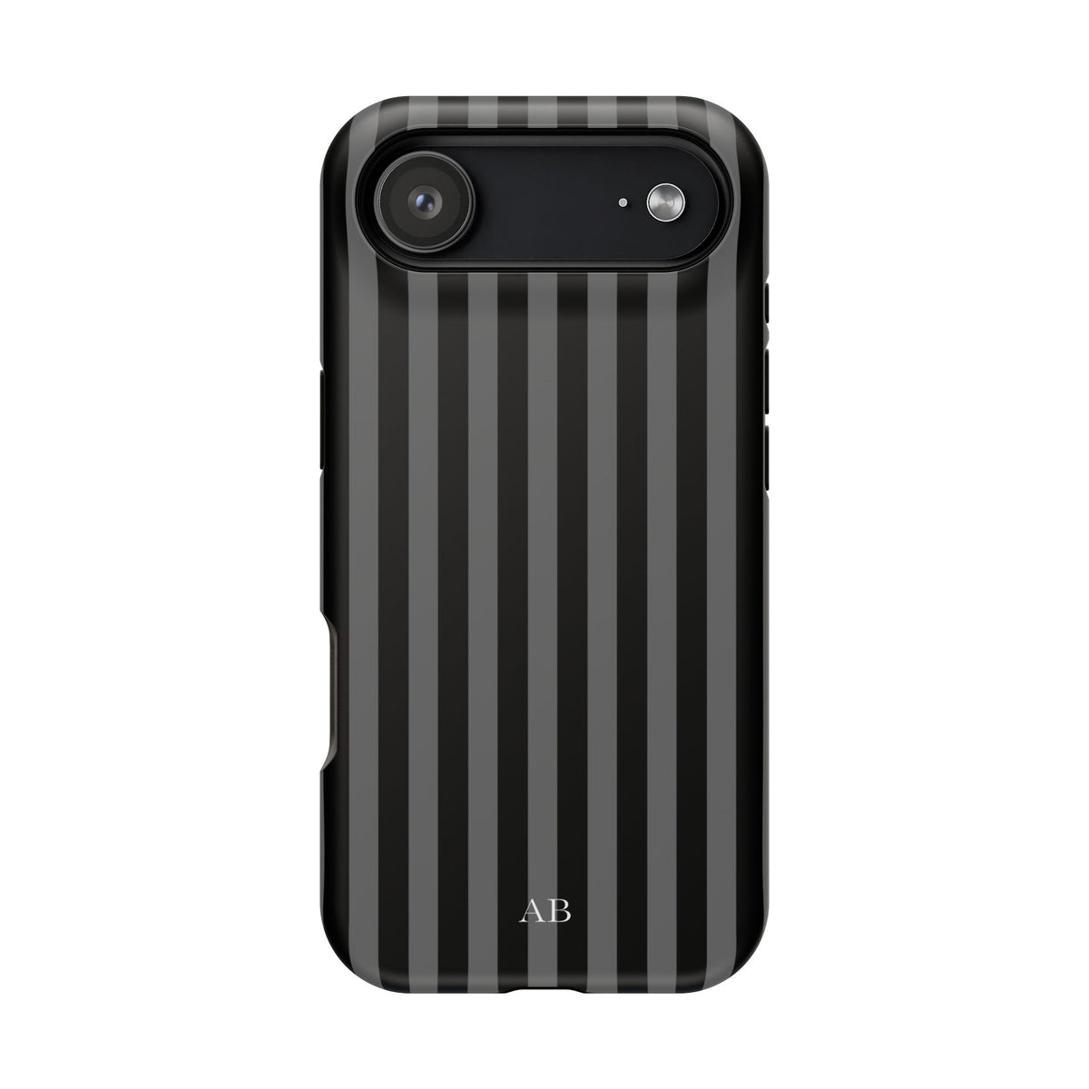 Custom Initials Twilight Stripes iPhone Case