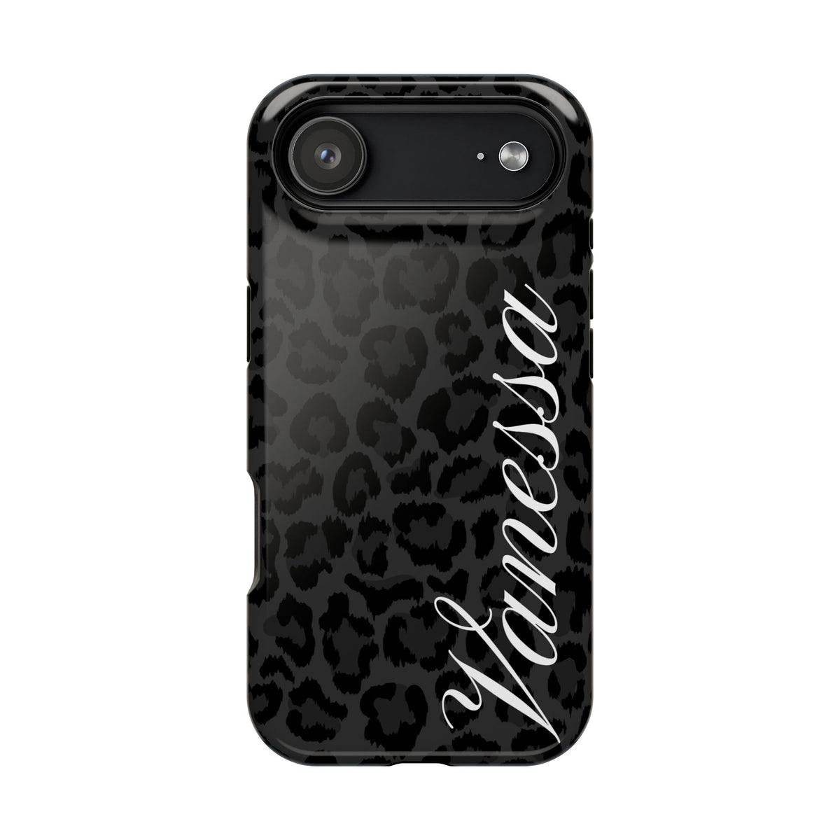 Custom Black Leopard iPhone Case