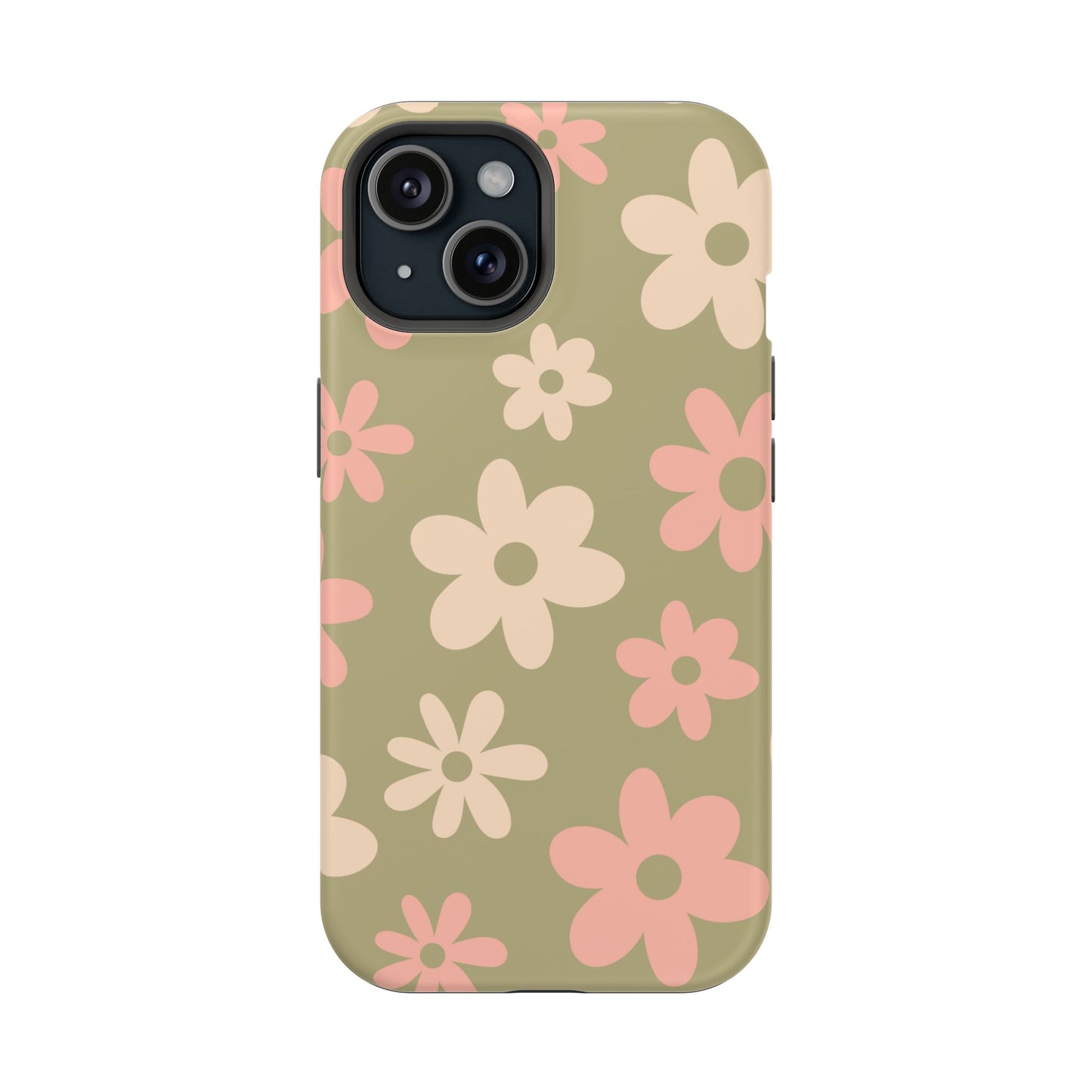 Green Flower Power iPhone Case