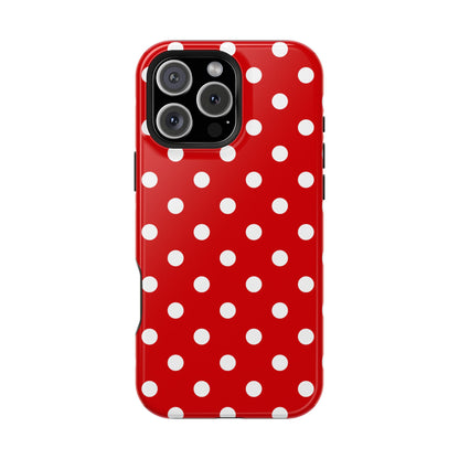 Red Polka Dots iPhone Case