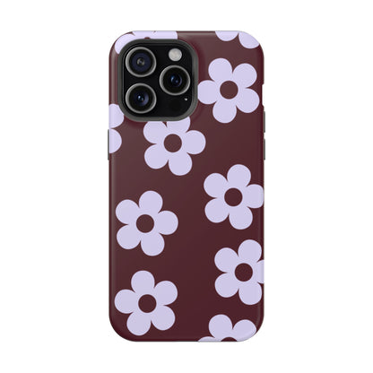 Burgundy Flowers iPhone Case