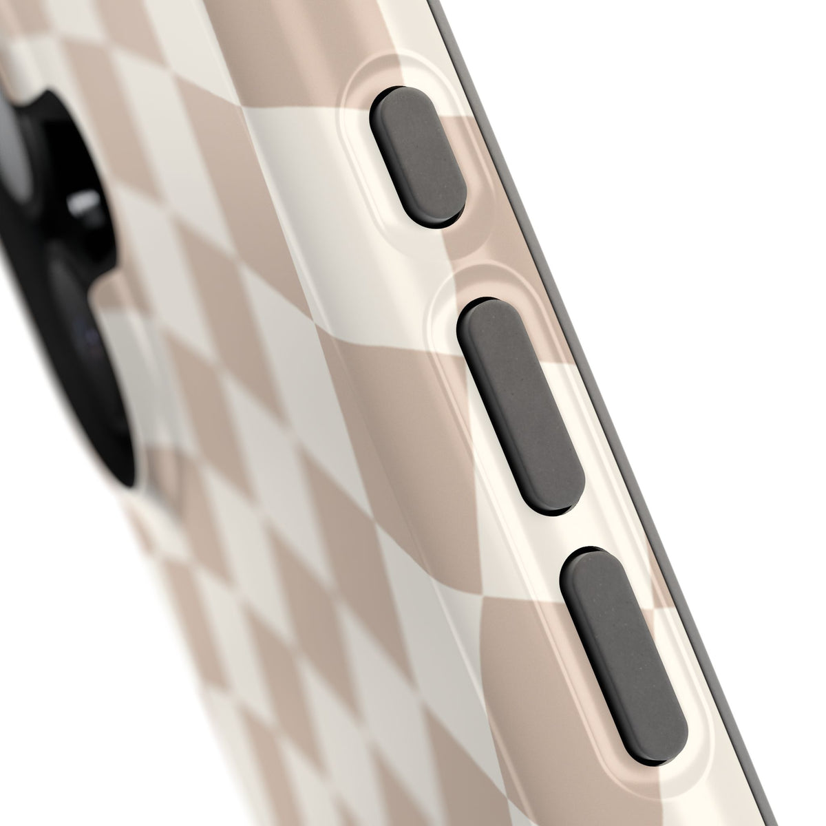 Neutral Wavy Checkered iPhone Case from Stella Cases