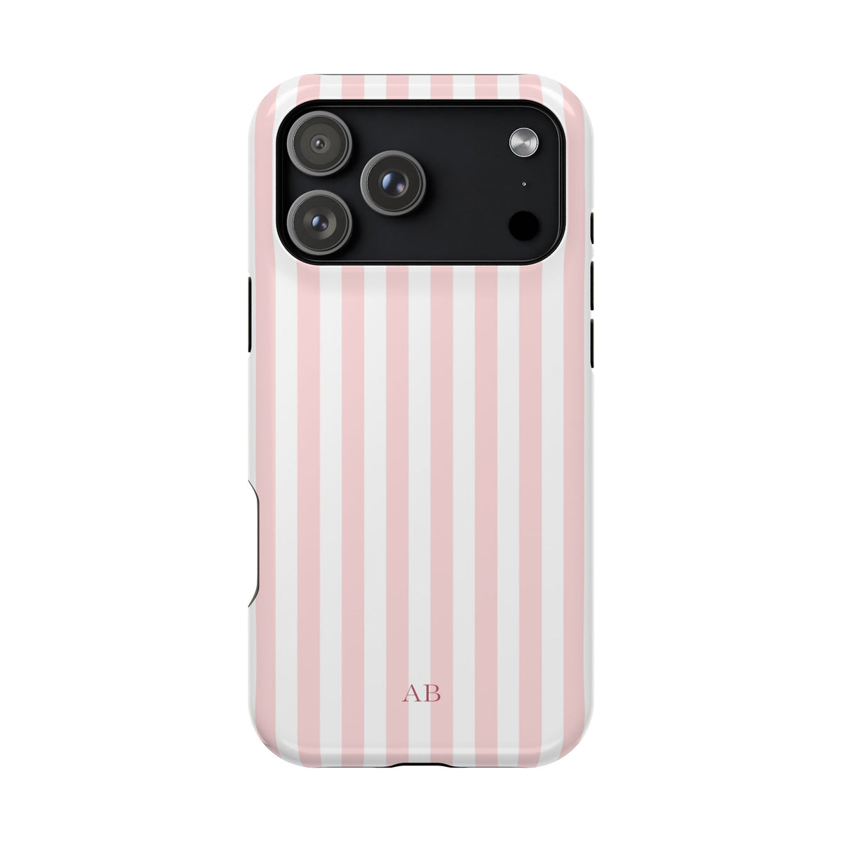 Custom Initials Pink Beau iPhone Case