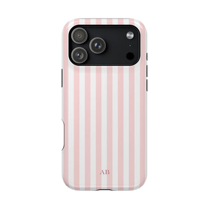 Custom Initials Pink Beau iPhone Case