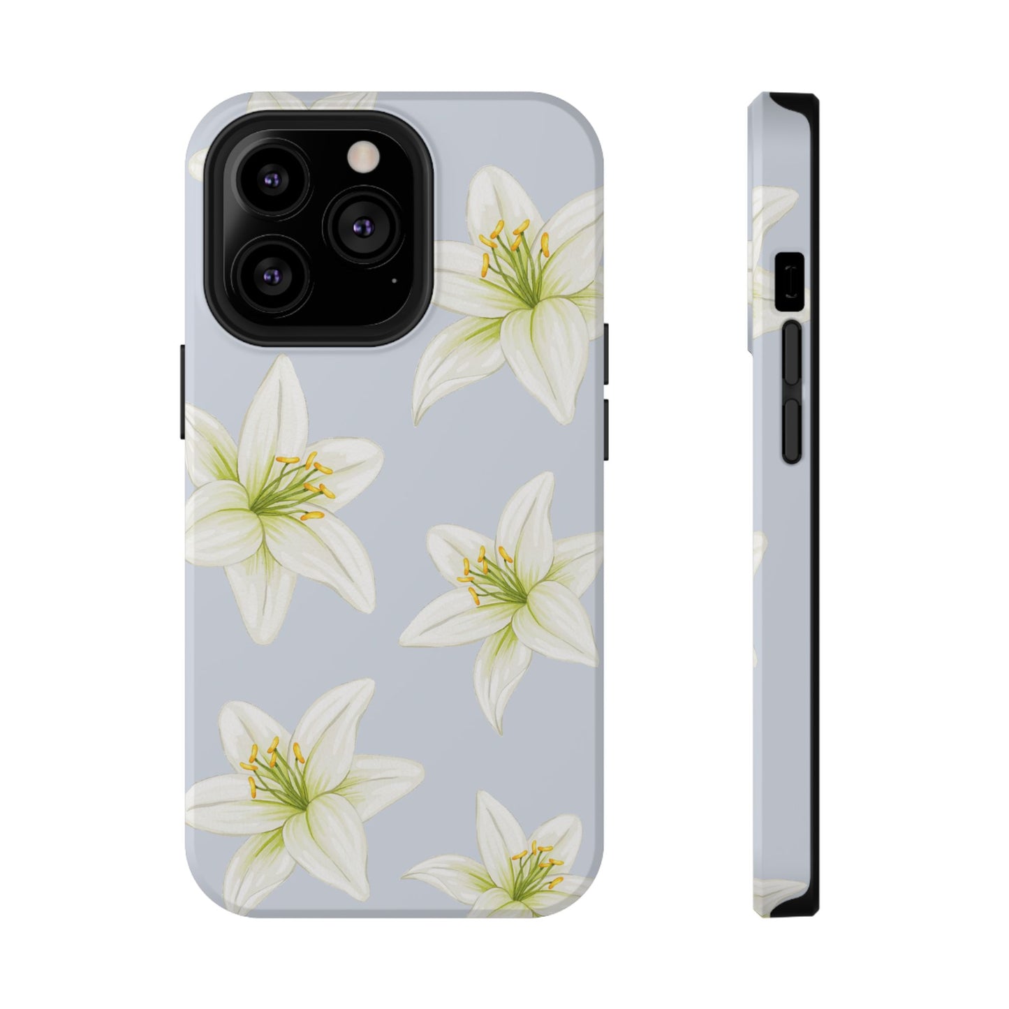 Blue Tiger Lily iPhone Case
