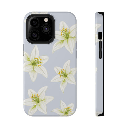 Blue Tiger Lily iPhone Case