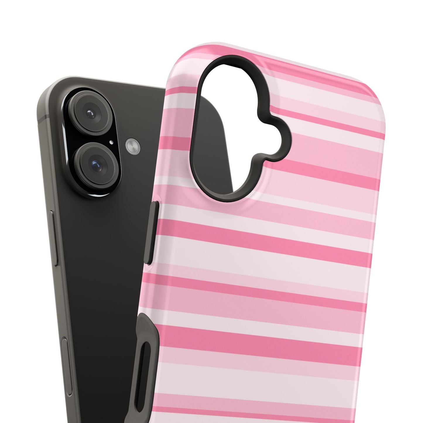 Pink Candy Stripes iPhone Case