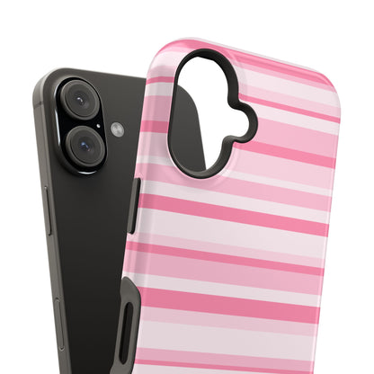 Pink Candy Stripes iPhone Case