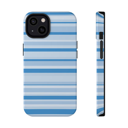 Blue Candy Stripes iPhone Case