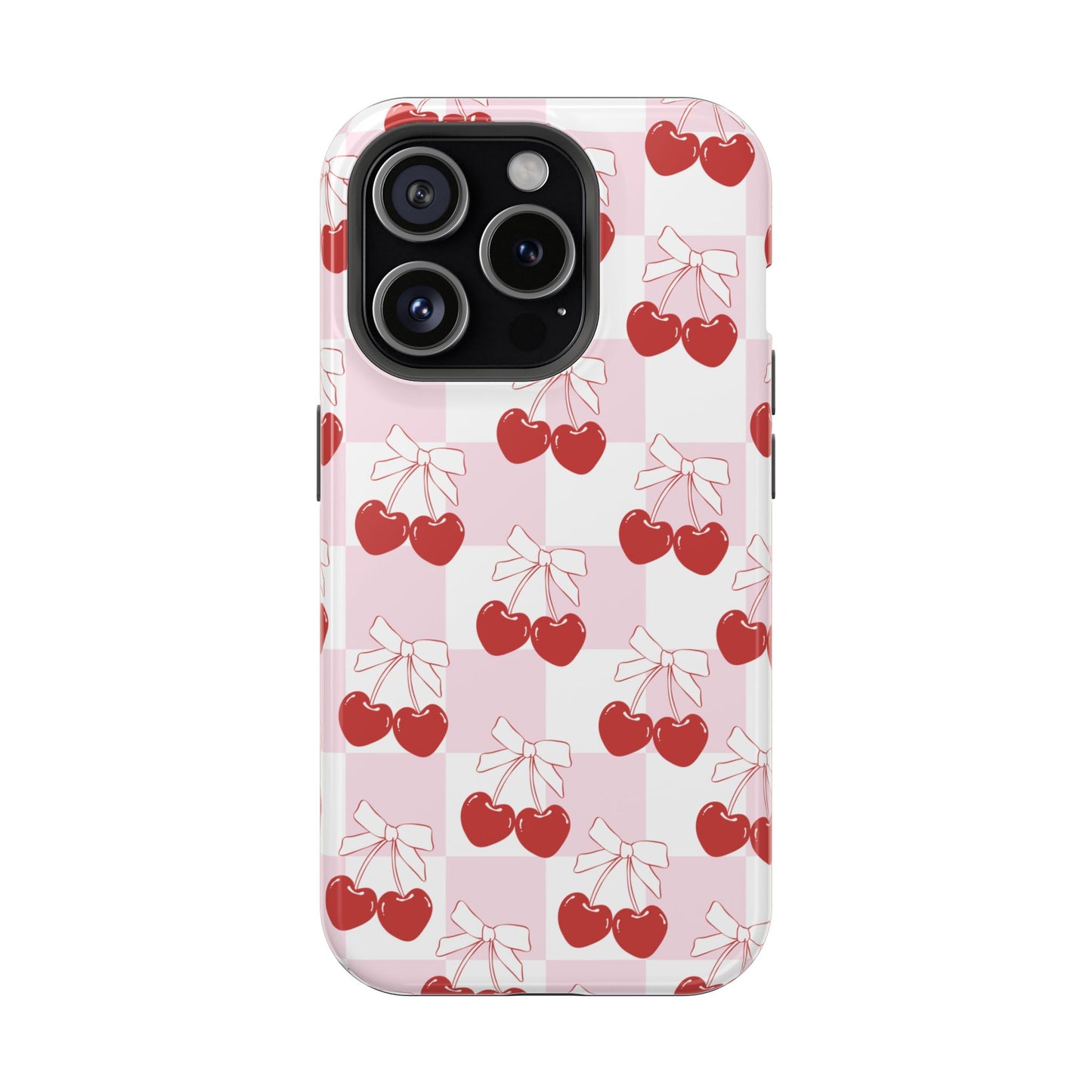 Cherry Bows Coquette iPhone Case