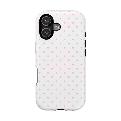 Pink Clouds Mini Dots iPhone Case