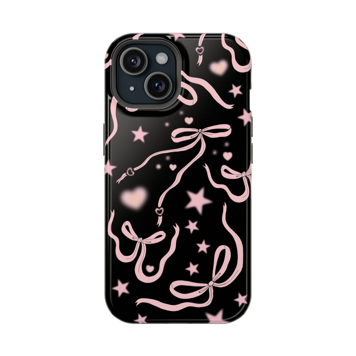 Black Cosmic Bows iPhone Case from Stella Cases