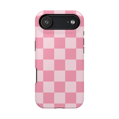Pink Candy Checkered iPhone Case from Stella Cases