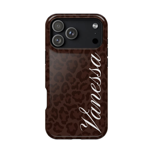 Custom Mocha Leopard iPhone Case