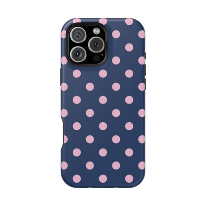Periwinkle Polka Dots iPhone Case