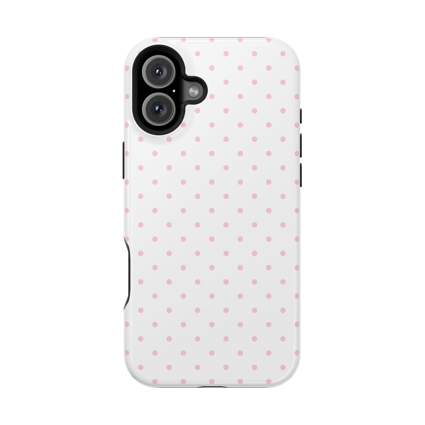 Pink Clouds Mini Dots iPhone Case