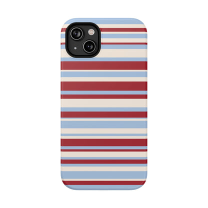 Cherry Soda Stripes iPhone Case
