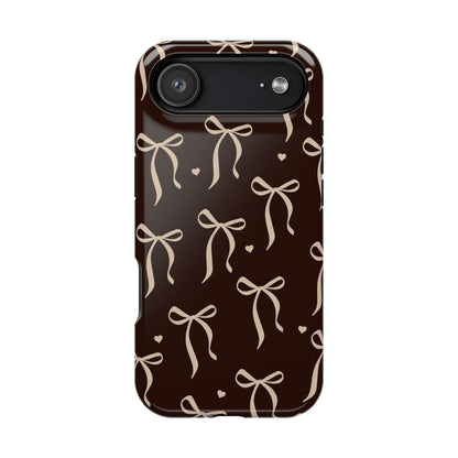 Chocolate Bows iPhone Case