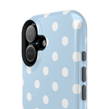 Blue Candy Polka Dots iPhone Case