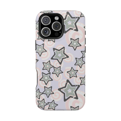 Y2K Gray Star iPhone Case