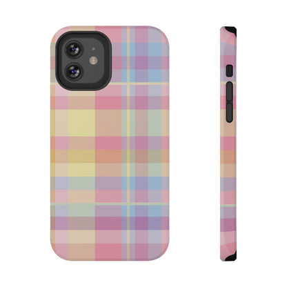 Sorbet Plaid iPhone Case
