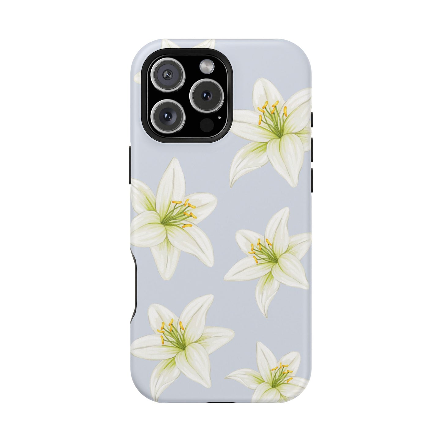 Blue Tiger Lily iPhone Case