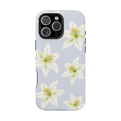 Blue Tiger Lily iPhone Case
