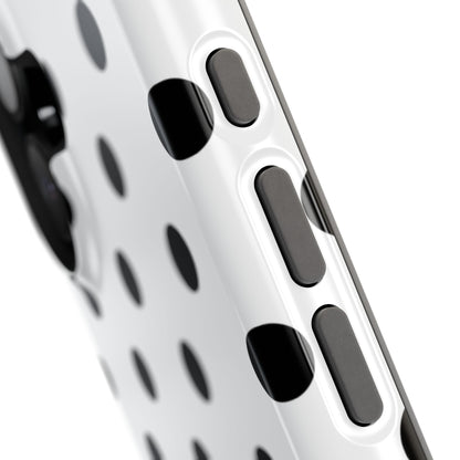Black Polka Dots iPhone Case