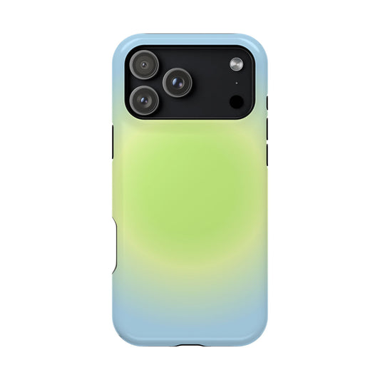 Green & Blue Aura iPhone Case