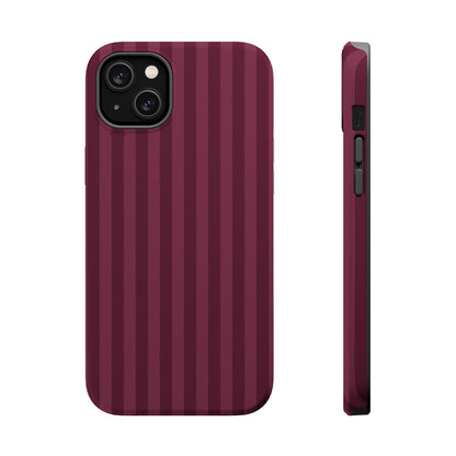 Plum Stripes iPhone Case