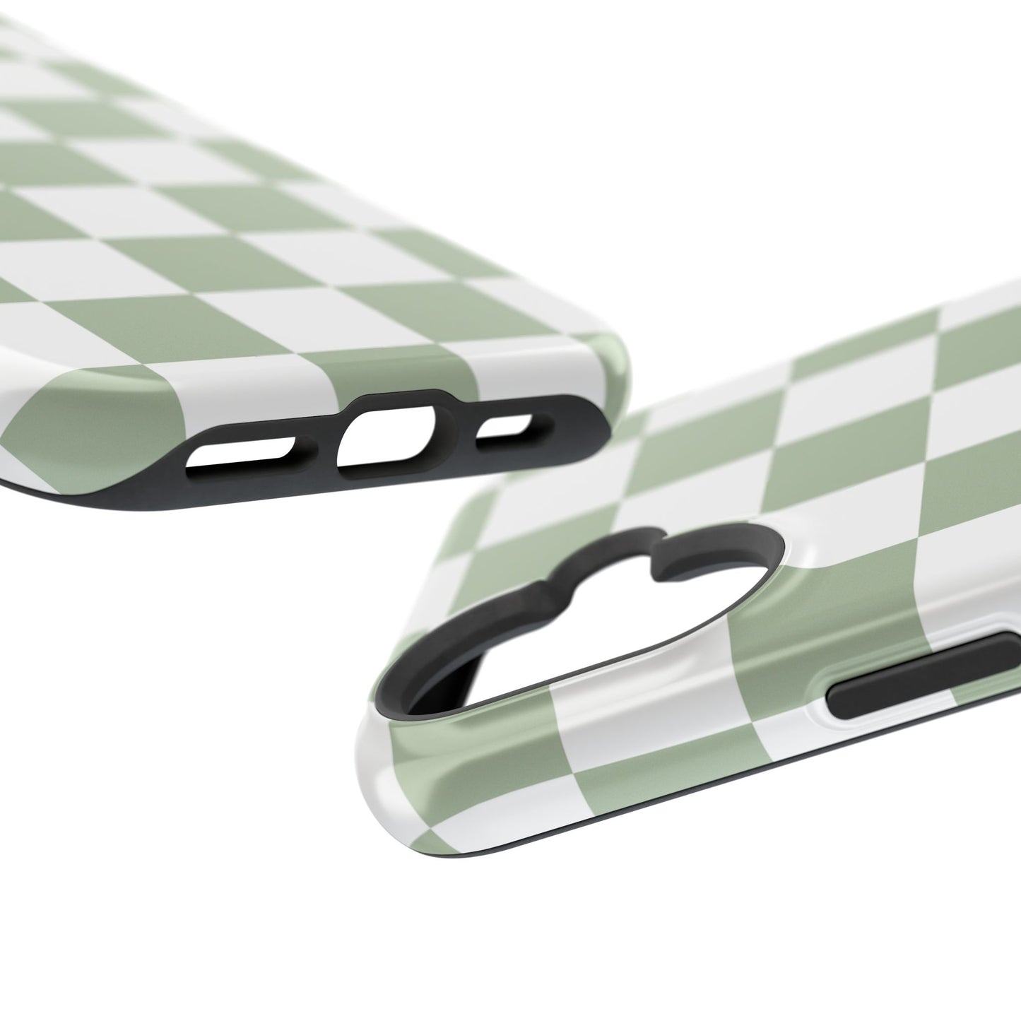 Sage Green Checkered iPhone Case