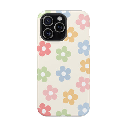 Preppy Retro Flowers iPhone Case