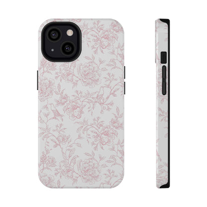 French Rosy Toile iPhone Case