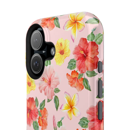 Pink Hibiscus Bloom iPhone Case