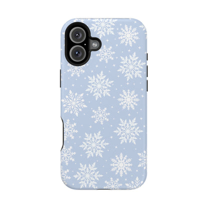 Blue Snowflakes iPhone Case