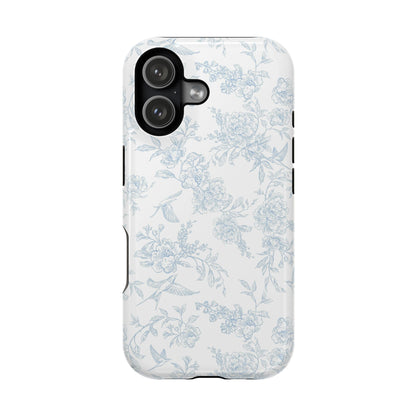 French Blue Toile iPhone Case