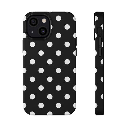 White Polka Dots iPhone Case