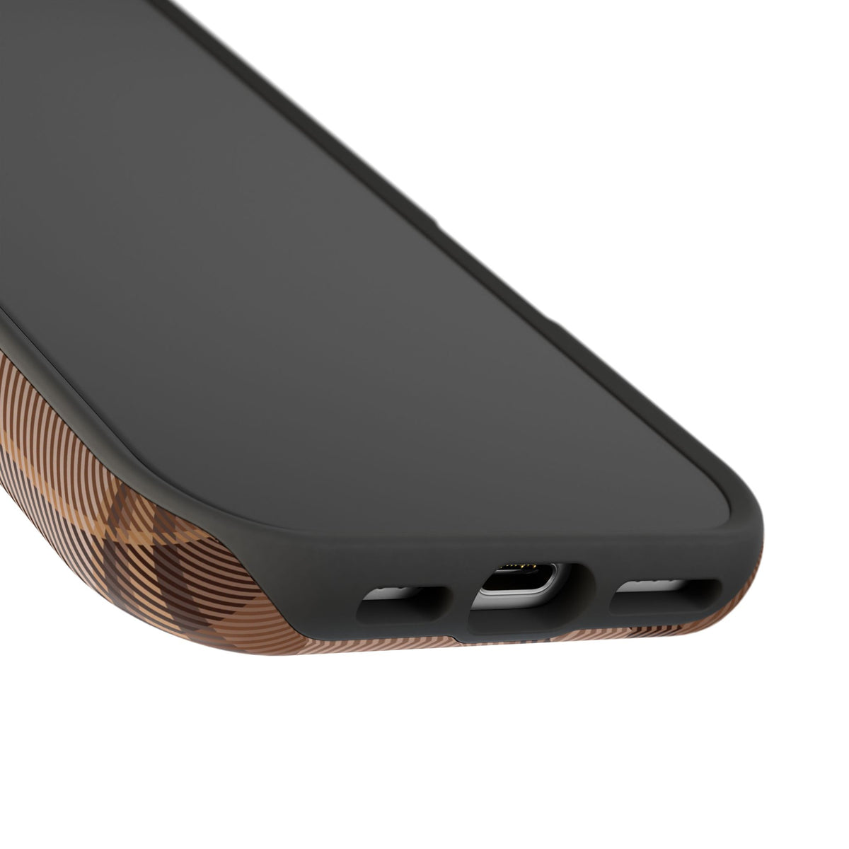 Custom Toffee Plaid iPhone Case