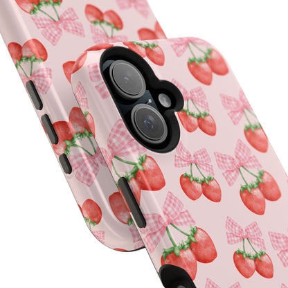 Strawberry Bows iPhone Case