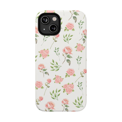 Pink Vintage Roses iPhone Case