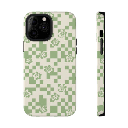 Green Hibiscus iPhone Case